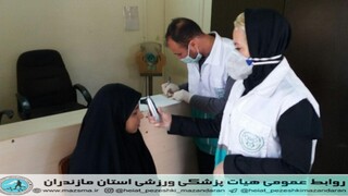 /گزارش تصویری/تست کرونا کارمندان اداره کل ورزش و جوانان  مازندران، توسط کادر پزشکی ورزشی هیات پزشکی ورزشی استان مازندران