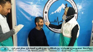 /گزارش تصویری/ تست کرونا کارکنان هیات پزشکی ورزشی استان توسط کادر پزشکی ورزشی هیات