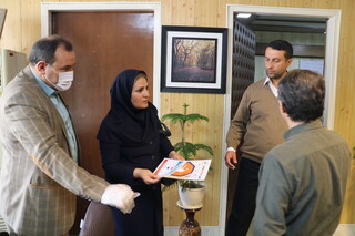 توزیع اقلام پیشگیری و ضد عفونی تهیه شده توسط ستاد مقابله با کرونا در ورزش در اداره کل ورزش و جوانان استان آذربایجان غربی