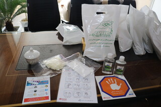 توزیع اقلام پیشگیری و ضد عفونی تهیه شده توسط ستاد مقابله با کرونا در ورزش در اداره کل ورزش و جوانان استان آذربایجان غربی