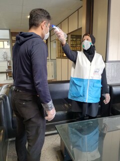 غربالگری پرسنل اداره کل ورزش و جوانان استان البرز توسط کادر پزشکی هیأت پزشکی ورزشی استان