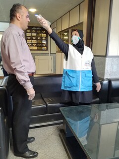 غربالگری پرسنل اداره کل ورزش و جوانان استان البرز توسط کادر پزشکی هیأت پزشکی ورزشی استان