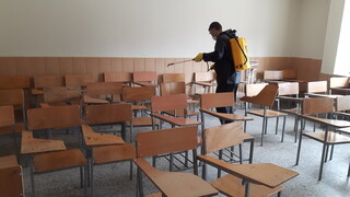 گند زدایی و ضدعفونی کردن فرهنگسرای خانه جوان ارومیه