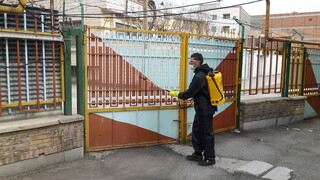 گند زدایی و ضدعفونی کردن فرهنگسرای خانه جوان ارومیه