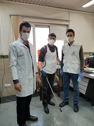 مبارزه با کرونا ویروس درتبریز