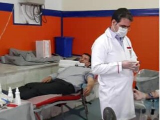 مراسم اهدایی خون جامعه ورزش در استان خوزستان