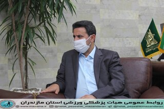 دیدار رئیس هیات پزشکی با مدیر کا اداره ورزش استان جهت بازگشایی اماکن ورزشی پس از مقابله با ویروس کرونا