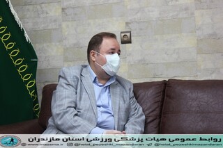 دیدار رئیس هیات پزشکی با مدیر کا اداره ورزش استان جهت بازگشایی اماکن ورزشی پس از مقابله با ویروس کرونا