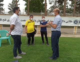 حضور رئیس هیات پزشکی استان در تمرین تیم های سپاهان و ذوب آهن