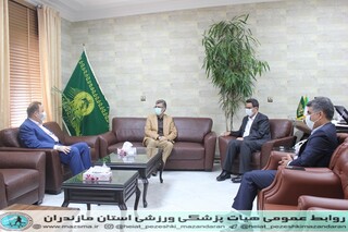 / گزارش تصویری /دیدار رئیس هیات پزشکی ورزشی با مدیر کل اداره ورزش و جوانان استان مازندران