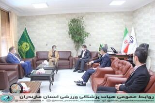 / گزارش تصویری /دیدار رئیس هیات پزشکی ورزشی با مدیر کل اداره ورزش و جوانان استان مازندران