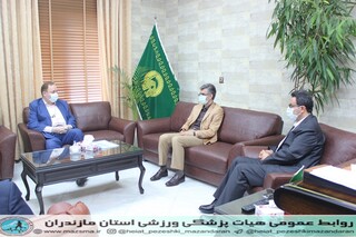 / گزارش تصویری /دیدار رئیس هیات پزشکی ورزشی با مدیر کل اداره ورزش و جوانان استان مازندران