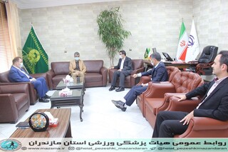 / گزارش تصویری /دیدار رئیس هیات پزشکی ورزشی با مدیر کل اداره ورزش و جوانان استان مازندران