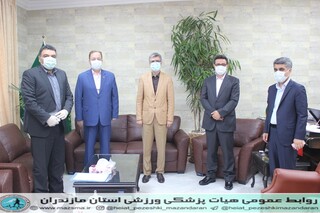/ گزارش تصویری /دیدار رئیس هیات پزشکی ورزشی با مدیر کل اداره ورزش و جوانان استان مازندران