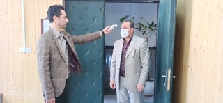 حضور دبیر هیات پزشکی ورزشی جهت تب سنجی