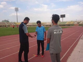 نظارت افسران کنترل سلامت برتمرینات مس کرمان