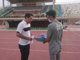 نظارت افسران کنترل سلامت برتمرینات مس کرمان