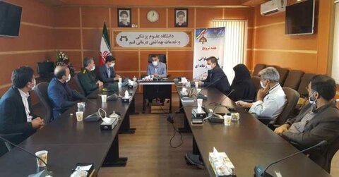 جلسه با رئیس دانشگاه علوم پزشکی قم