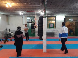 نظارت و بازرسی ناظرین سلامت شهرستان تفت، در جهت اجرای پروتکل های بهداشتی در اقدام به بازگشایی مراکز ورزشی