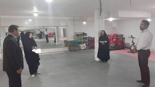 نظارت و بازرسی ناظرین سلامت شهرستان اشکذر، در جهت اجرای پروتکل های بهداشتی در اقدام به بازگشایی مراکز ورزشی