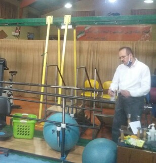 گزارش تصویری/برگزاری کارگاه آموزشی نحوه ضدعفونی صحیح باشگاه های ورزشی برای مقابله با ویروس کرونا