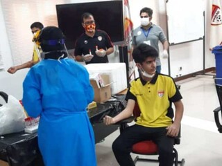 مرحله دوم تست کرونا  تیم فولاد نوین در استان خوزستان