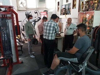 بازدید مشترک ناظرین ستاد نظارت باشگاهها با مرکز بهداشت - چهار محال و بختیاری