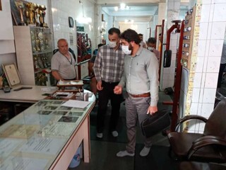 بازدید مشترک ناظرین ستاد نظارت باشگاهها با مرکز بهداشت - چهار محال و بختیاری