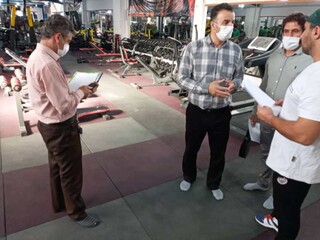 بازدید مشترک ناظرین ستاد نظارت باشگاهها با مرکز بهداشت - چهار محال و بختیاری