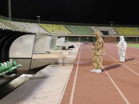 آماده سازی استادیوم شهید باهنرکرمان جهت دربی صنعت مس کرمان و رفسنجان