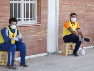 نظارت افسران کنترل سلامت بر بازی صنعت مس کرمان و رفسنجان