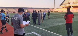 برگزاری مسابقه فوتبال 90 ارومیه و گل ریحان البرز در ورزشگاه شهید باکری ارومیه