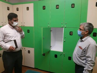 نظارت بر اجرای پروتکل های بهداشتی باشگاه های ورزشی اردکان یزد