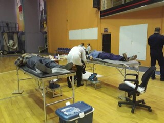 مراسم اهدایی خون جامعه ورزش در استان خوزستان