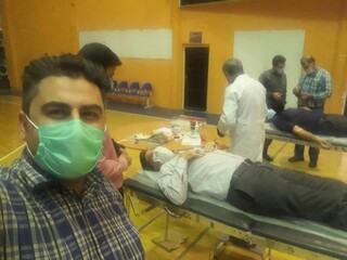 حضور جامعه ورزش و جوانان خوزستان برای اهدای خون در اهواز