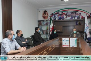 / تقدیر و تشکی رئیس هیات پزشکی ورزشی استان از اعضا هیات /