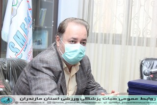 / تقدیر و تشکی رئیس هیات پزشکی ورزشی استان از اعضا هیات /