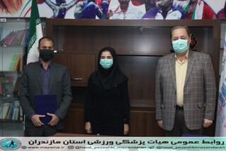 / تقدیر و تشکی رئیس هیات پزشکی ورزشی استان از اعضا هیات /