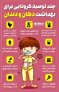 توصیه های کرونایی برای بهداشت دهان و دندان