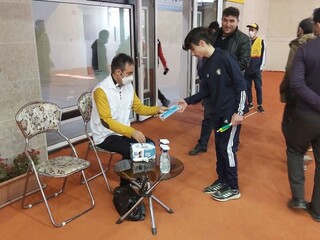 پوشش پزشکی مراسم افتتاح سالن سرپوشیده دو ومیدانی مجموعه ورزشی علی دایی در اردبیل