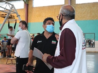 حضور افسرکنترل سلامت هیات پزشکی ورزشی فارس در اردوی تیم ملی کشتی نوجوانان