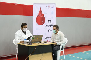 طرح سراسری اهدای خون جامعه ورزش و جوانان - ورزشگاه انقلاب (تهران)