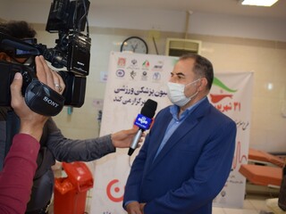 اجرای طرح سراسری اهدای خون جامعه ورزش استان قم