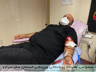 گزارش تصویری : طرح سراسری اهدای خون جامعه ورزش و جوانان مازندران