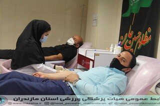 گزارش تصویری : طرح سراسری اهدای خون جامعه ورزش و جوانان مازندران