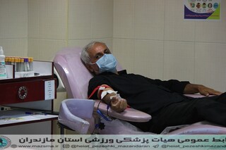 گزارش تصویری : طرح سراسری اهدای خون جامعه ورزش و جوانان مازندران