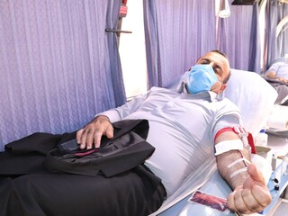 اهدا خون ورزشکاران شیرازی به همت هیات پزشکی ورزشی فارس