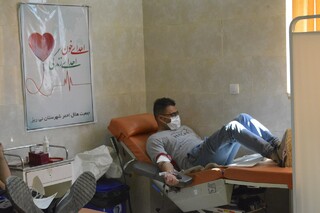 حضور جامه ورزش شهرستان نی ریز فارس در پویش سراسری اهدا خون