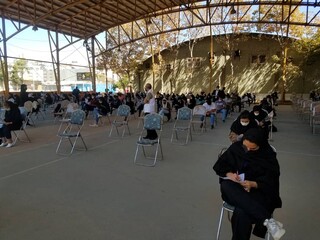 نظارت بر رعایت شیوه نامه های بهداشتی در آزمون مربیگری بدنسازی توسط هیات پزشکی ورزشی فارس