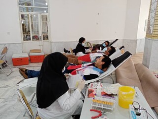 حضور جامعه ورزش شهرستان قیروکارزین  استان فارس در پویش اهدا خون
